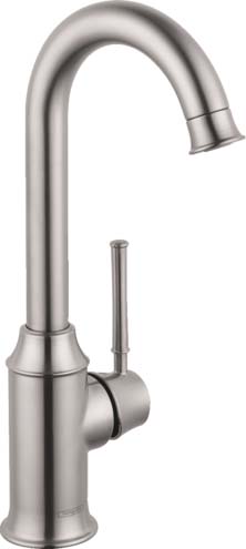 Hansgrohe 04217800 Talis C Bar Faucet, 1.5 GPM in Steel Optic - Click Image to Close