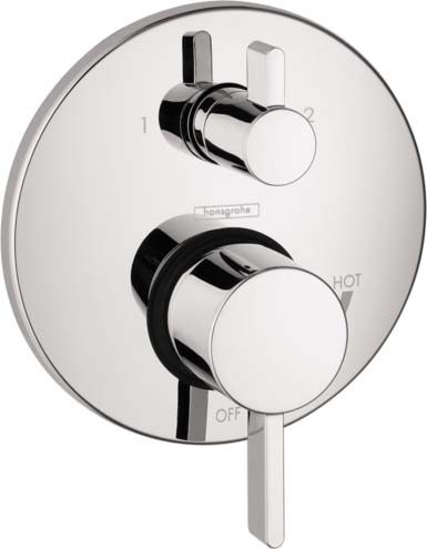 Hansgrohe 04447000 Ecostat Pressure Balance Trim S with Diverter in Chrome - Click Image to Close