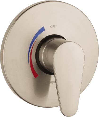 Hansgrohe 04496820 Commercial Pressure Balance Trim E in Brushed Nickel - Click Image to Close