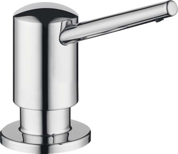 Hansgrohe 04539000 Soap Dispenser, Contemporary in Chrome - Click Image to Close