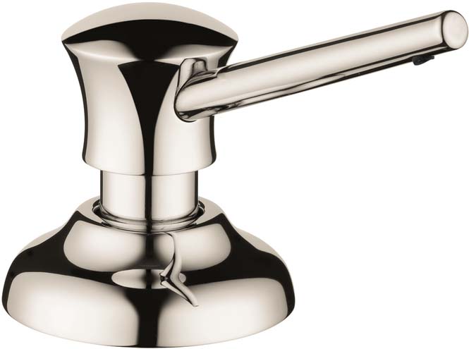 Hansgrohe 04540800 Soap Dispenser, Traditional in Steel Optic - Click Image to Close