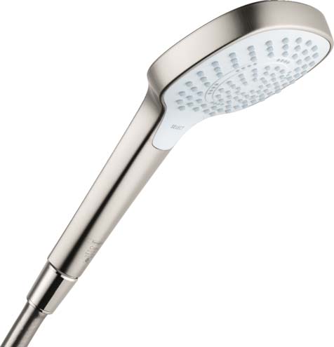 Hansgrohe 04723820 Croma Select E Handshower 110 3-Jet, 1.75 GPM in Brushed Nickel