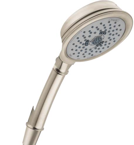 Hansgrohe 04753820 Croma 100 Classic Handshower 3-Jet, 1.8 GPM in Brushed Nickel