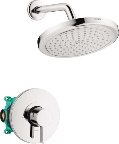 Hansgrohe 04909000 Croma Pressure Balance Shower Set with Rough, 2.0 GPM in Chrome