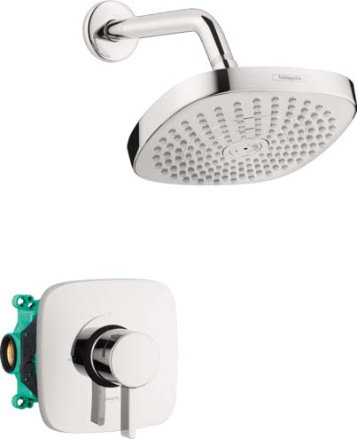 Hansgrohe 04911000 Croma Select E Pressure Balance Shower Set with Rough, 2.0 GPM in Chrome