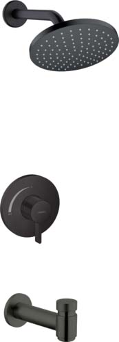 Hansgrohe 04955670 Vernis Blend Pressure Balance Tub/Shower Set, 2.5 GPM in Matte Black