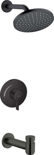 Hansgrohe 04956670 Vernis Blend Pressure Balance Tub/Shower Set, 1.75 GPM in Matte Black