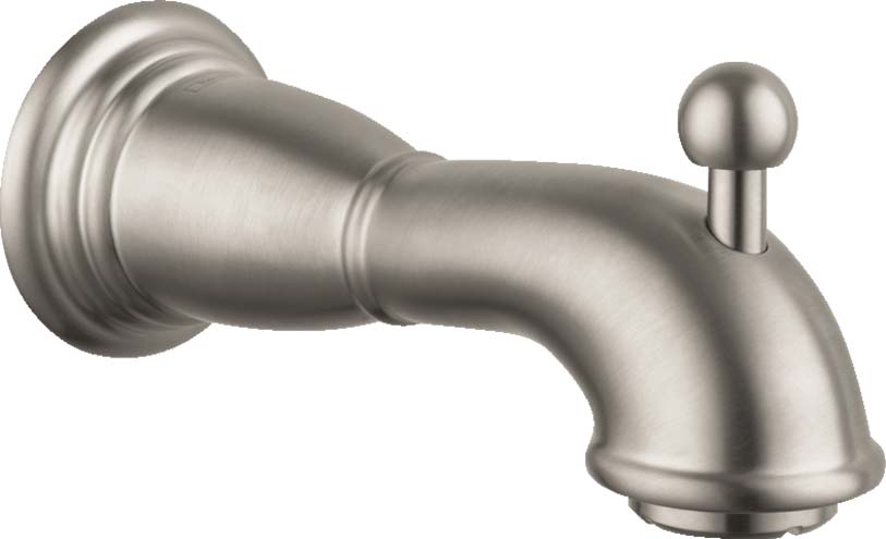 Hansgrohe 06089820 Logis Classic Tub Spout with Diverter in Brushed Nickel