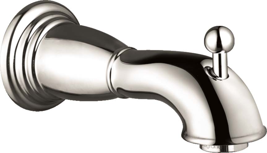 Hansgrohe 06089830 Logis Classic Tub Spout with Diverter in Polished Nickel