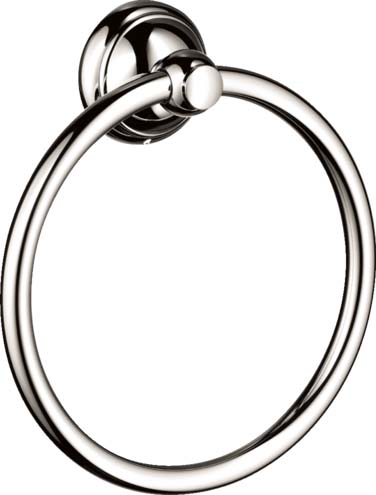 Hansgrohe 06095830 C Accessories Towel Ring in Polished Nickel