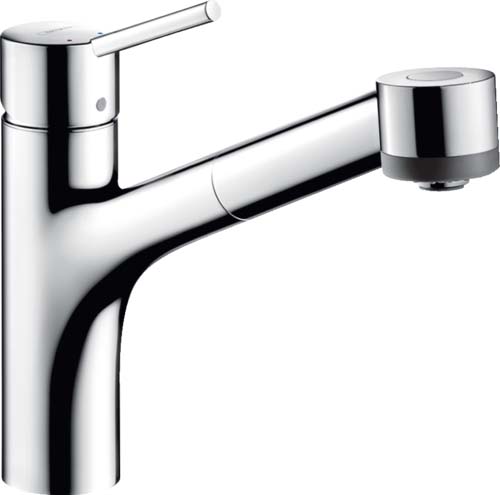Hansgrohe 06462000 Talis S Kitchen Faucet, 2-Spray Pull-Out, 1.75 GPM in Chrome - Click Image to Close
