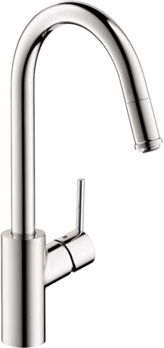 Hansgrohe 14872001 Talis S² HighArc Kitchen Faucet, 1-Spray Pull-Down, 1.75 GPM in Chrome