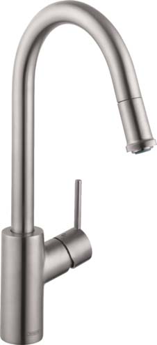 Hansgrohe 14872801 Talis S² HighArc Kitchen Faucet, 1-Spray Pull-Down, 1.75 GPM in Steel Optic