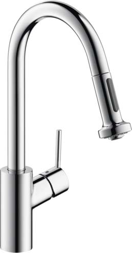 Hansgrohe 14877001 Talis S² HighArc Kitchen Faucet, 2-Spray Pull-Down, 1.75 GPM in Chrome