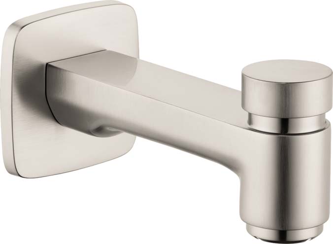 Hansgrohe 71412821 Logis Tub Spout with Diverter in Brushed Nickel