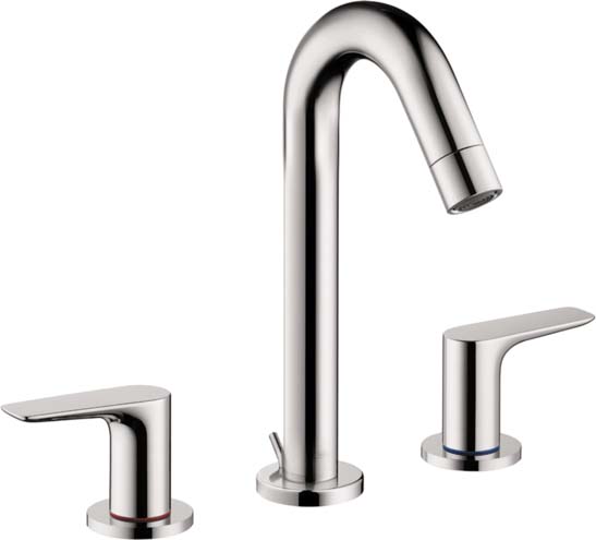 Hansgrohe 71533001 Logis Widespread Faucet 150 with Pop-Up Drain, 1.2 GPM in Chrome