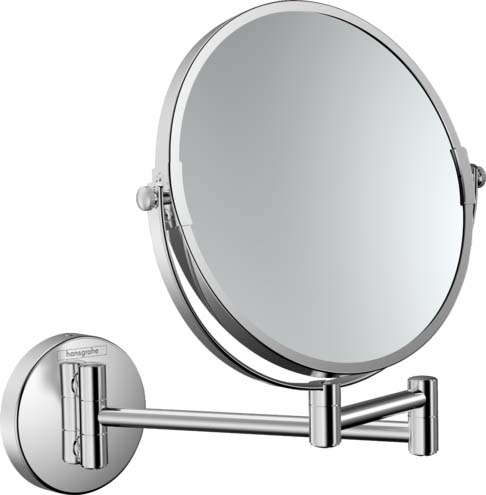 Hansgrohe 73561000 Logis Universal Pull-Out Shaving Mirror in Chrome