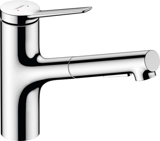 Hansgrohe 74800001 Zesis Kitchen Faucet 2-Spray, Pull-Out, 1.75 GPM in Chrome