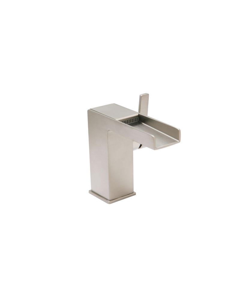 Huntington Brass W3181702-4 Razo Open Channel Faucet - PVD Satin Nickel - Click Image to Close