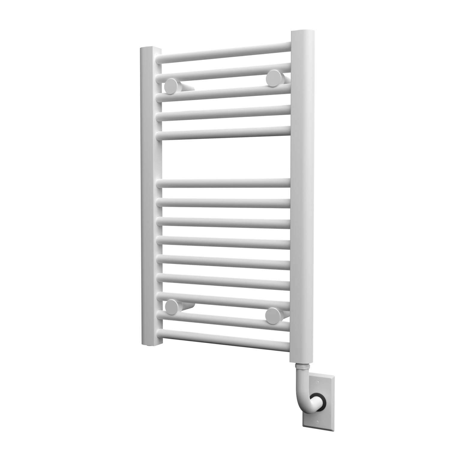 ICO Bath E1101 Tuzio Savoy 15.5"x25" Electric Plug-In Towel Warmer - Gloss White