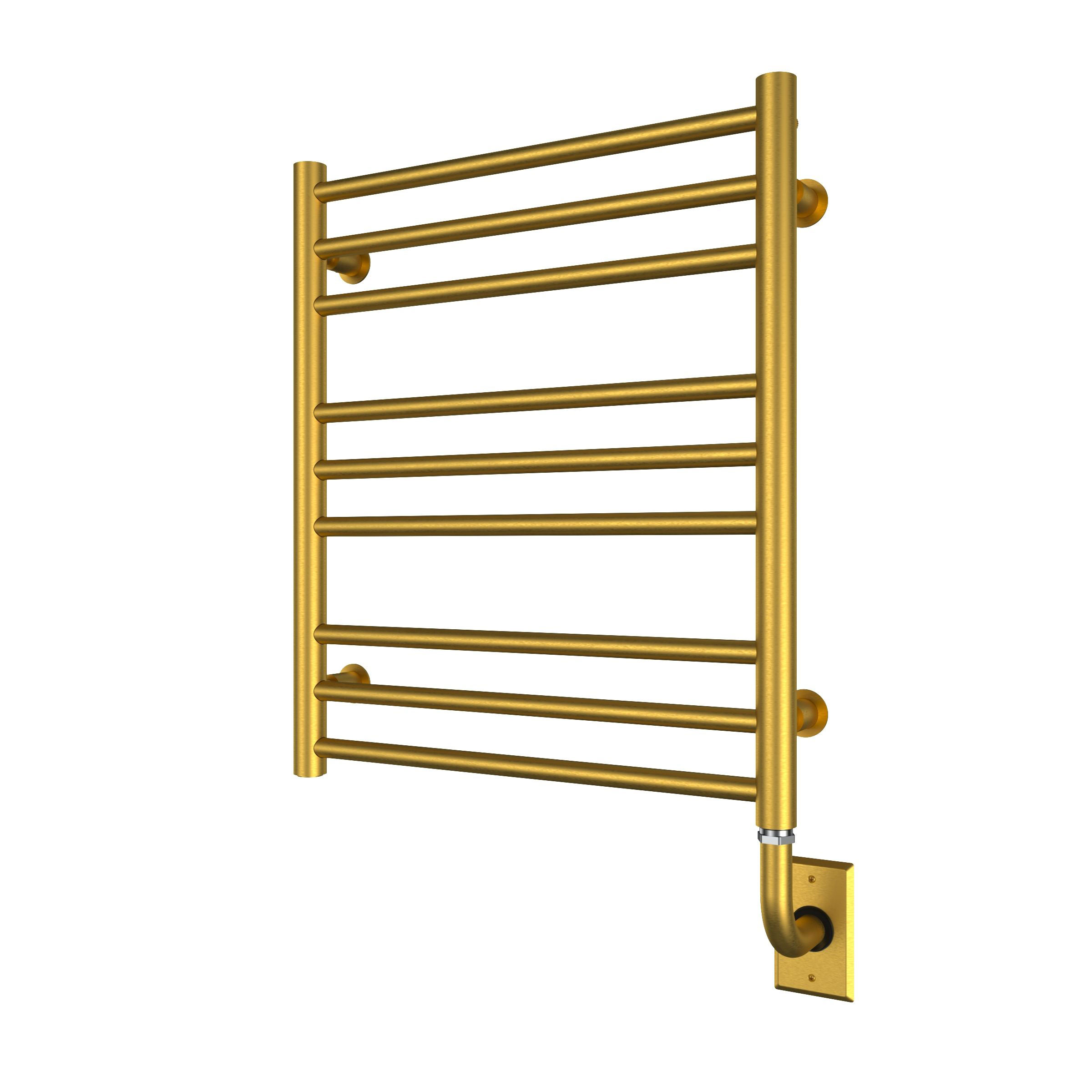 ICO Bath E4018 Tuzio Sorano 19.5"x23" Electric Plug-In Towel Warmer - PVD Brushed Gold