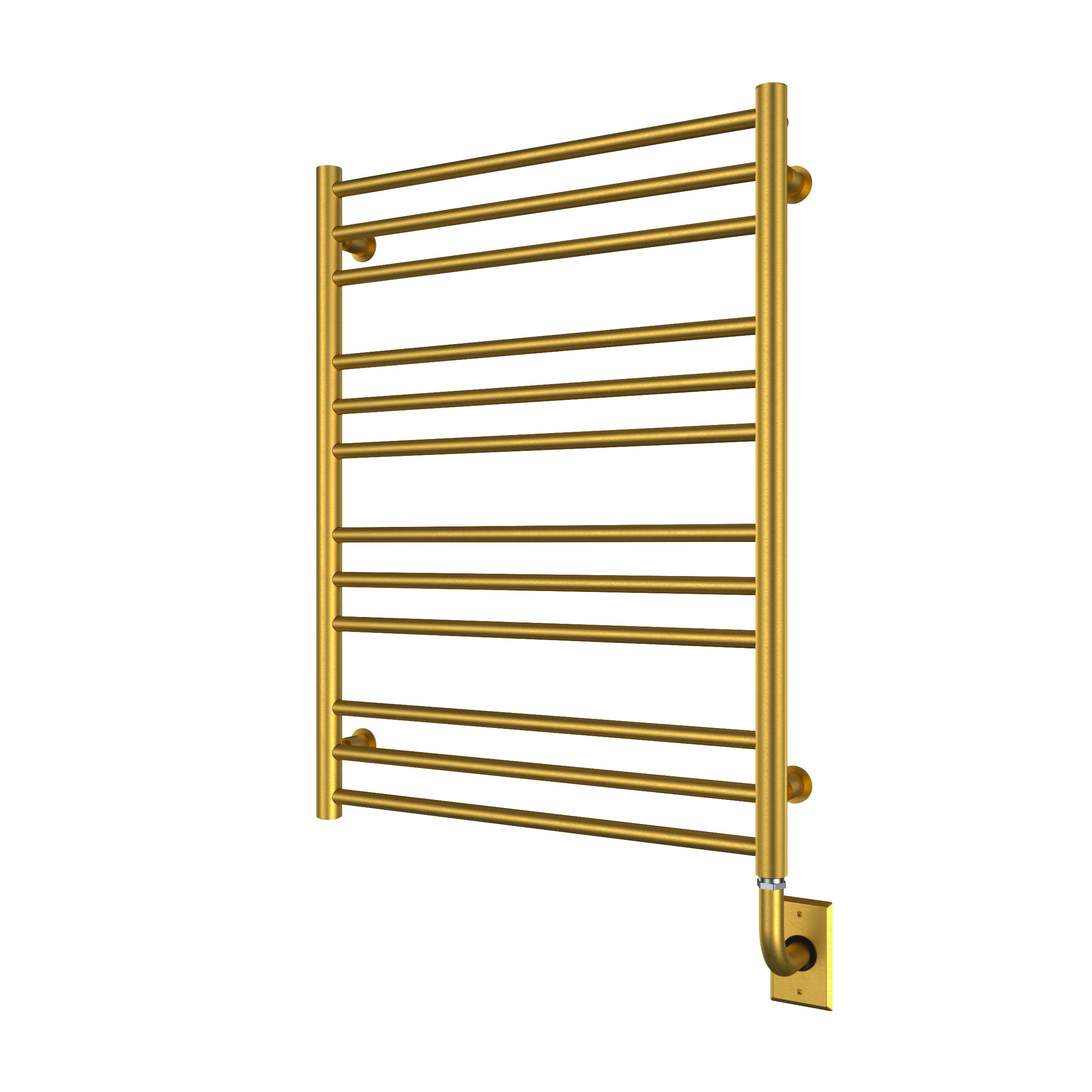 ICO Bath E4208 Tuzio Sorano 23.5"x31" Electric Plug-In Towel Warmer - PVD Brushed Gold