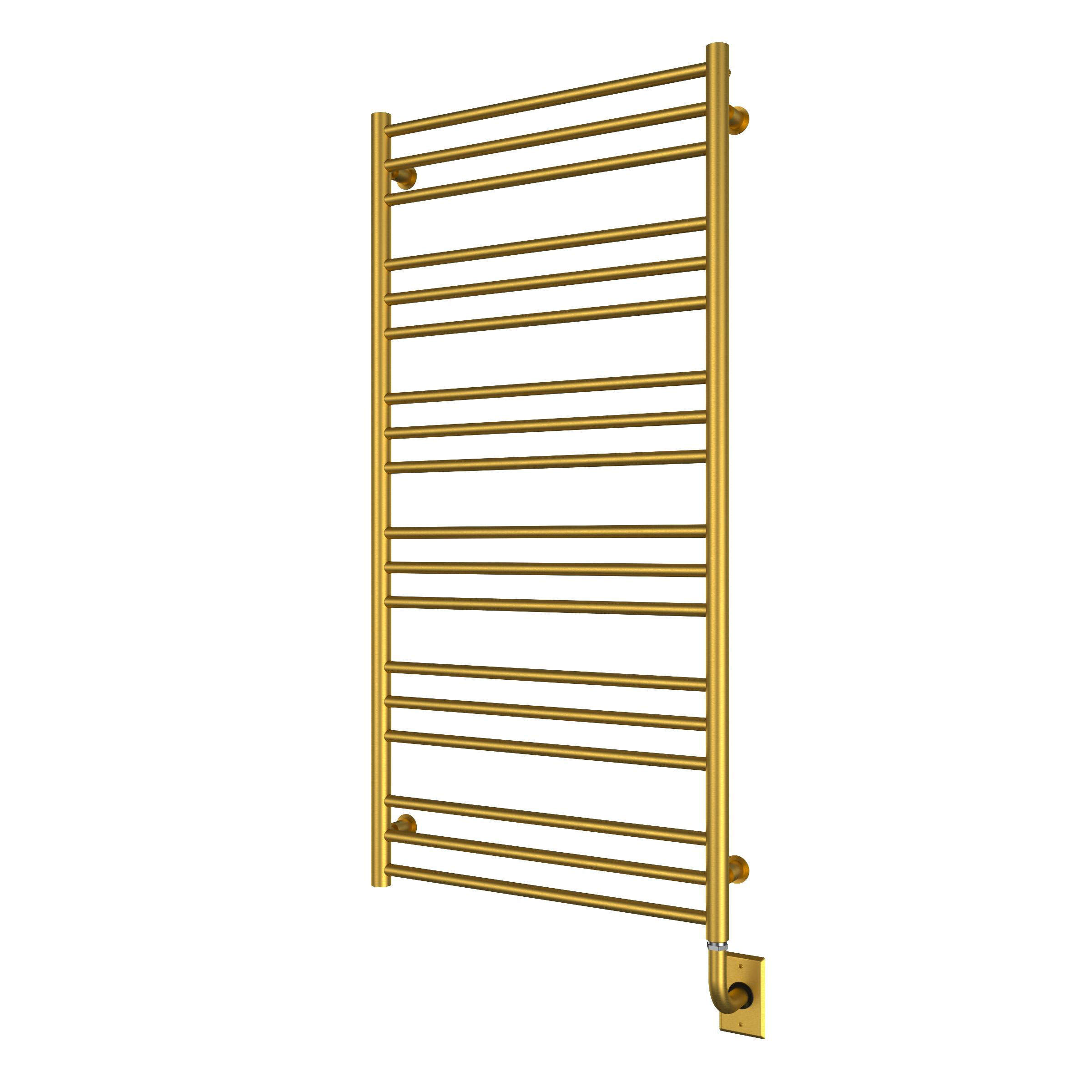 ICO Bath E4408 Tuzio Sorano 23.5"x47.5" Electric Plug-In Towel Warmer - PVD Brushed Gold