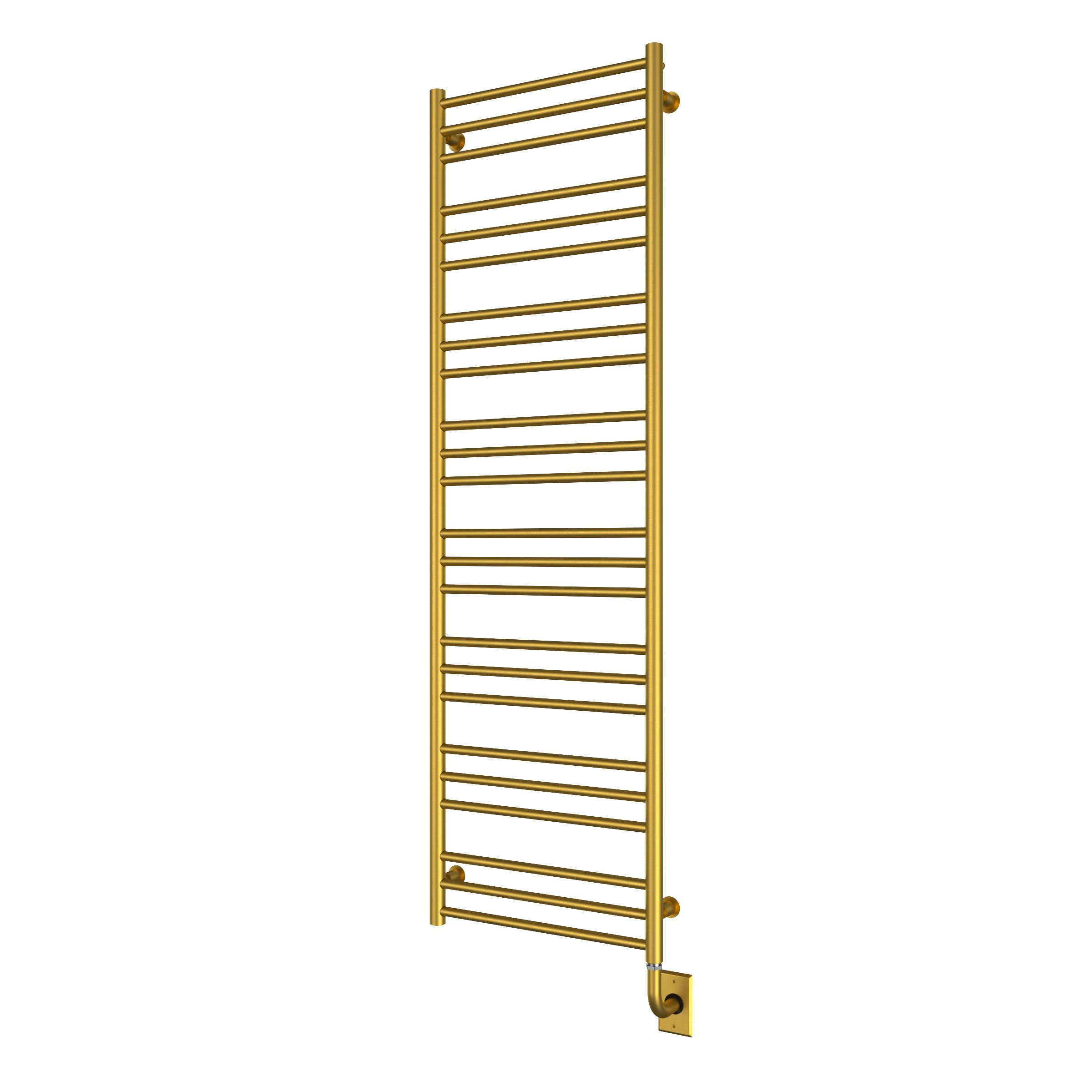 ICO Bath E4708 Tuzio Sorano 19.5"x64" Electric Plug-In Towel Warmer - PVD Brushed Gold