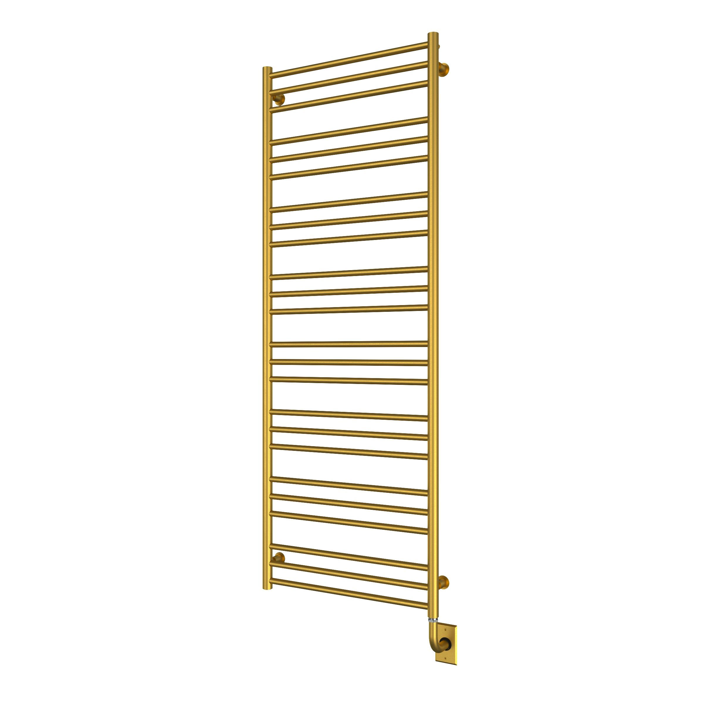 ICO Bath E4808 Tuzio Sorano 23.5"x64" Electric Plug-In Towel Warmer - PVD Brushed Gold