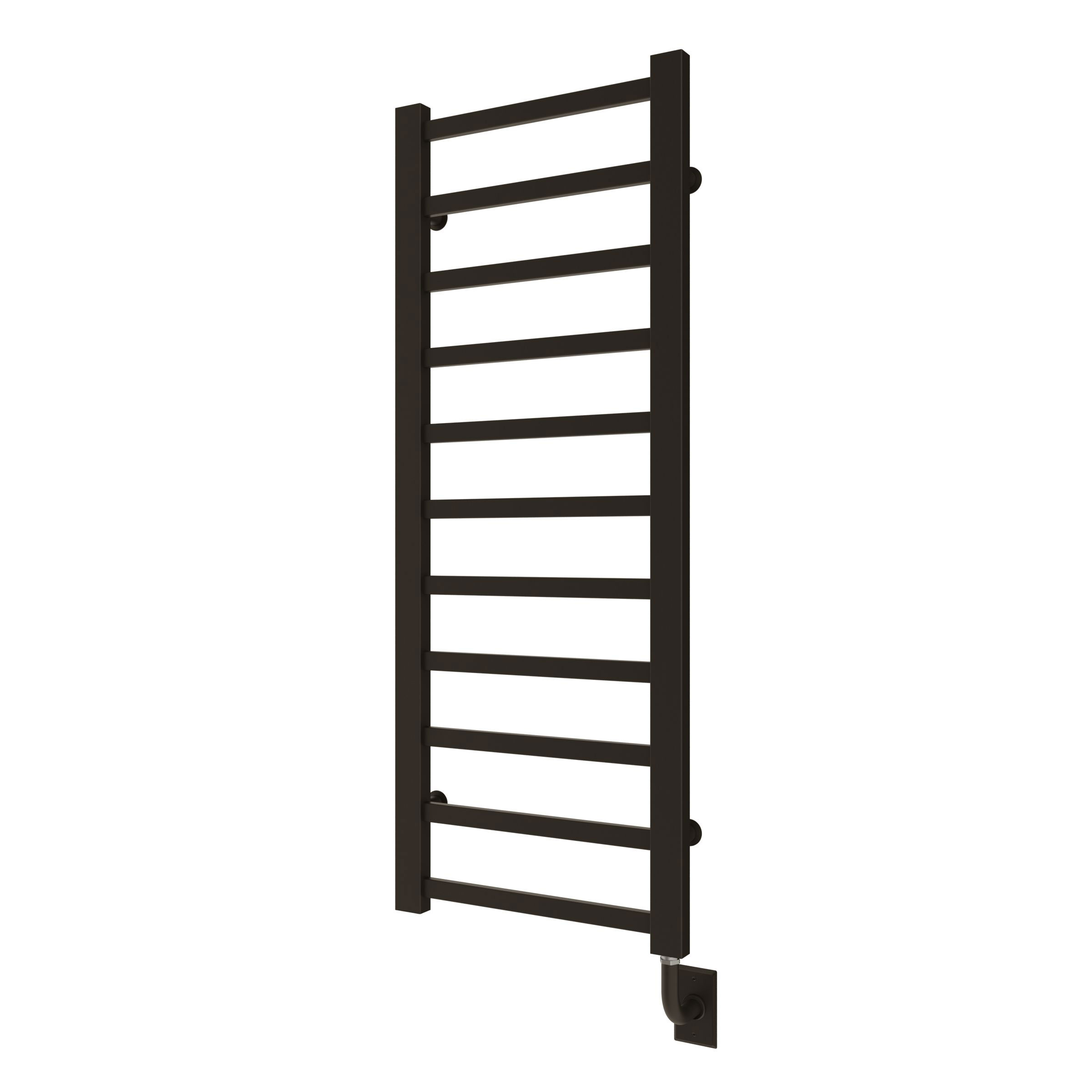 ICO Bath E7035 Tuzio Milano 19.5"x50.5" Electric Plug-In Towel Warmer - Matte Black