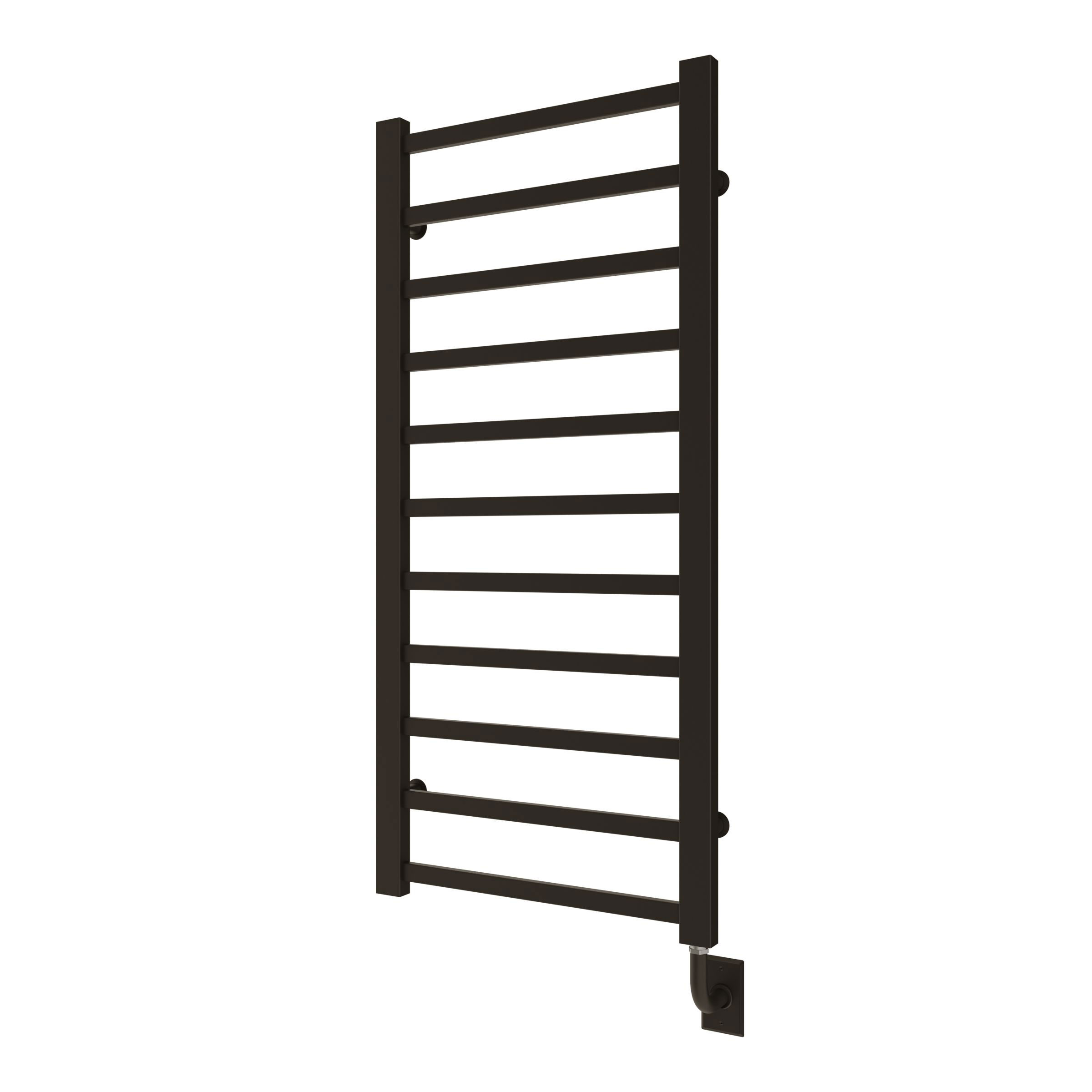 ICO Bath E7045 Tuzio Milano 23.5"x50.5" Electric Plug-In Towel Warmer - Matte Black