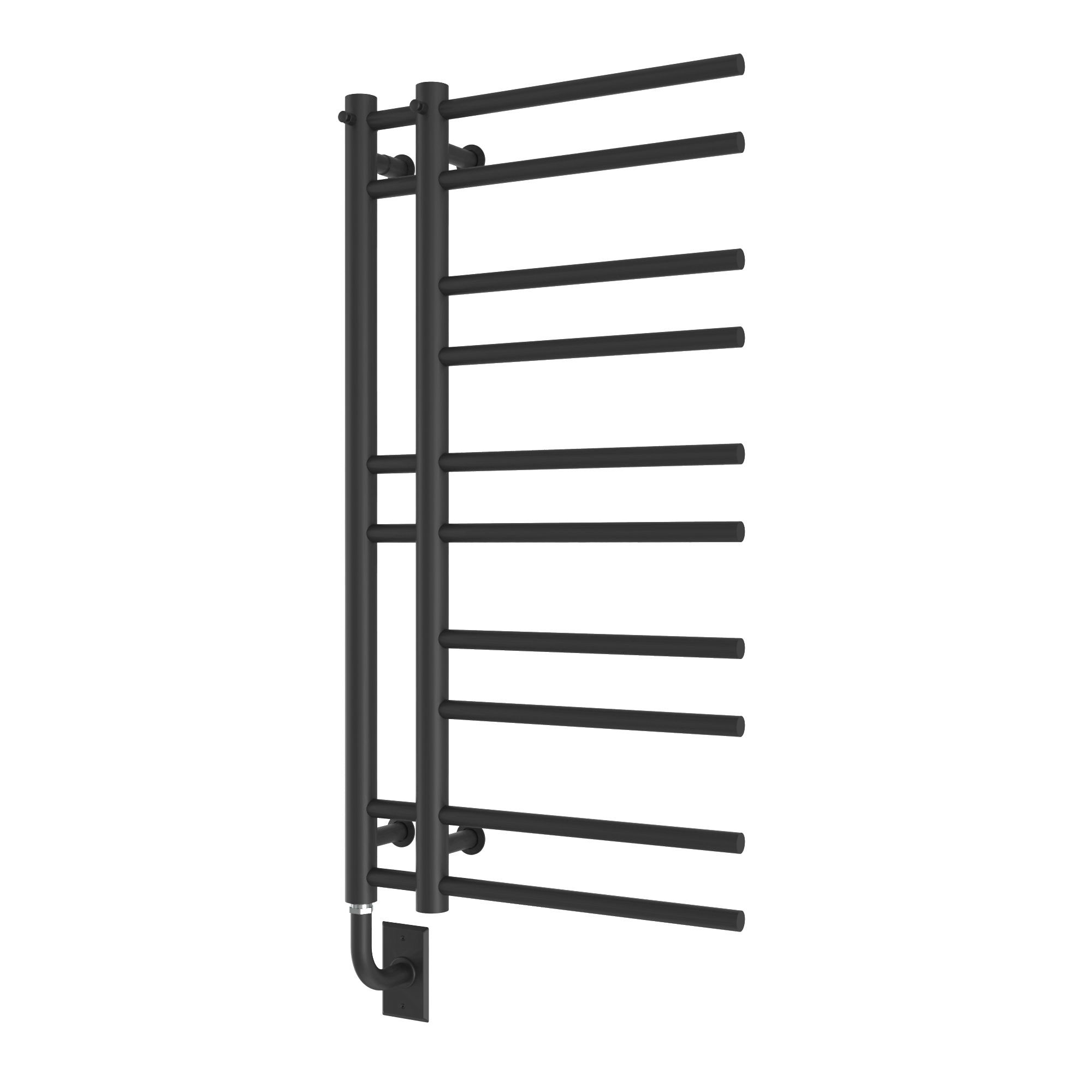 ICO Bath E91105 Tuzio Ortona 19.5"x37" Electric Plug-In Towel Warmer - Matte Black