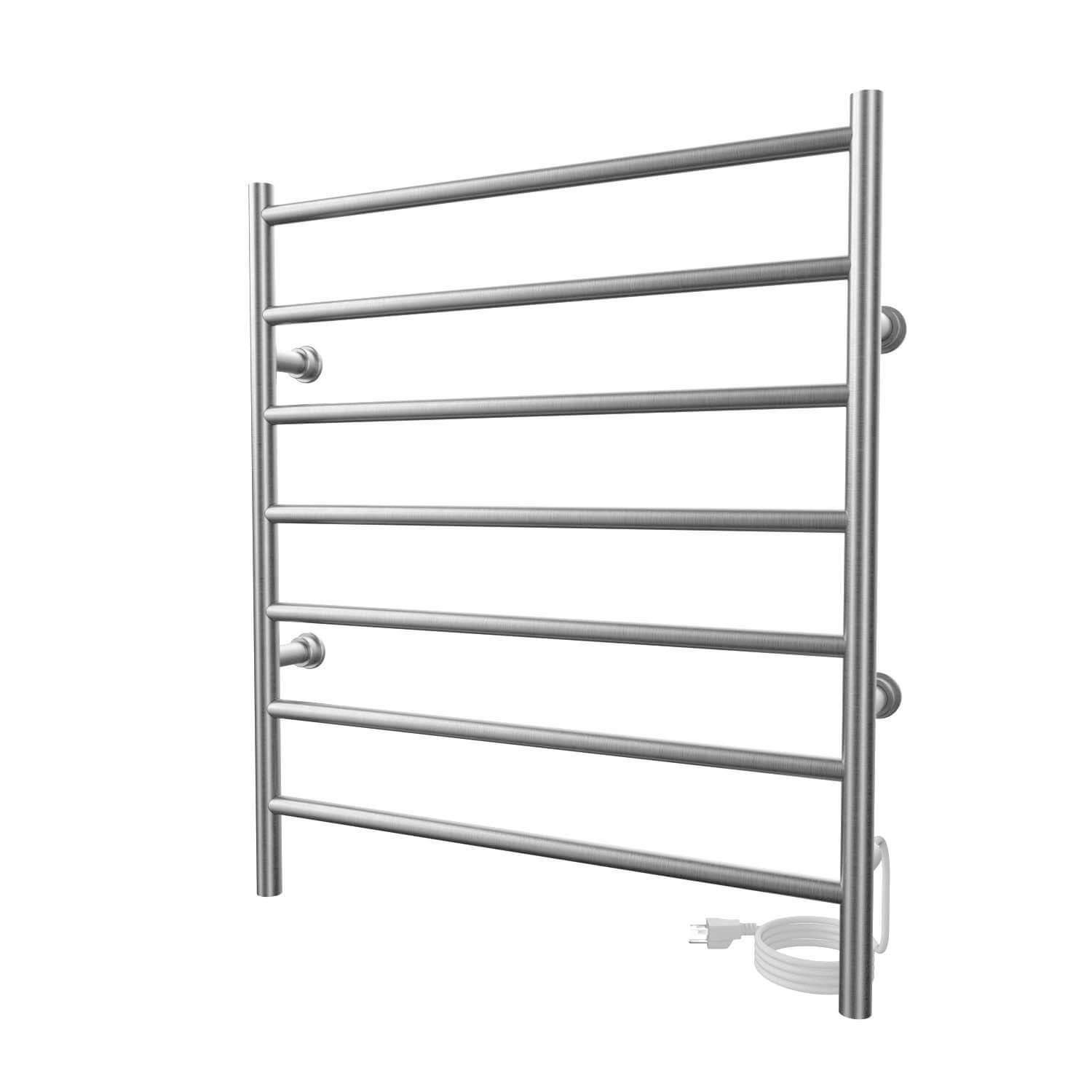 ICO Bath K4014E Kontour 24"x27" Linear Electric Plug-In Towel Warmer - Brushed Nickel