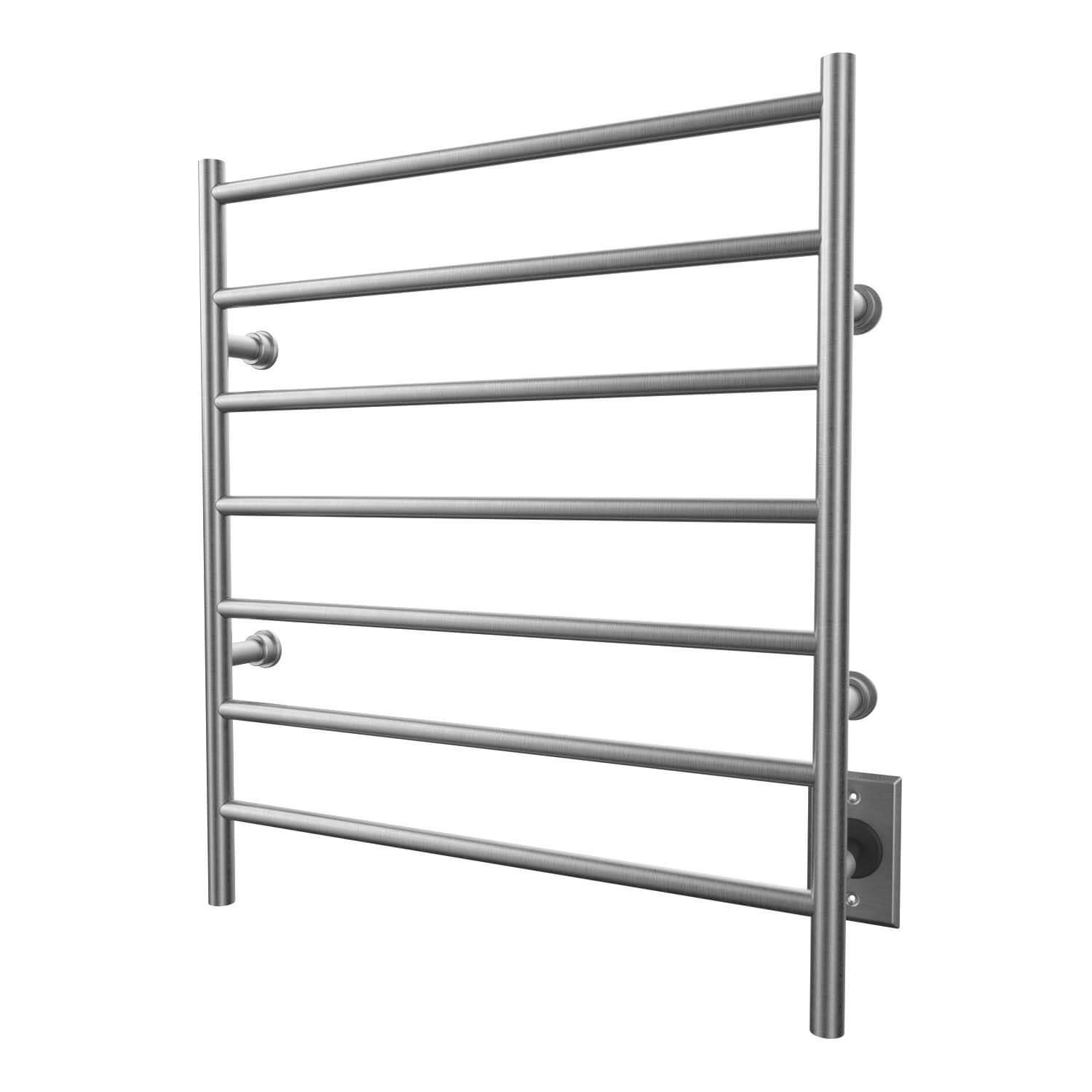 ICO Bath K4014W Kontour 24"x27" Linear Electric Hardwired Towel Warmer - Brushed Nickel