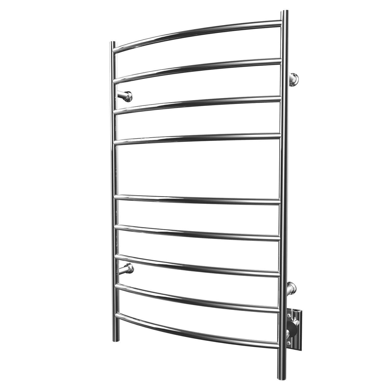 ICO Bath K4043W Kontour 24"x40" Convex Electric Hardwired Towel Warmer - Chrome