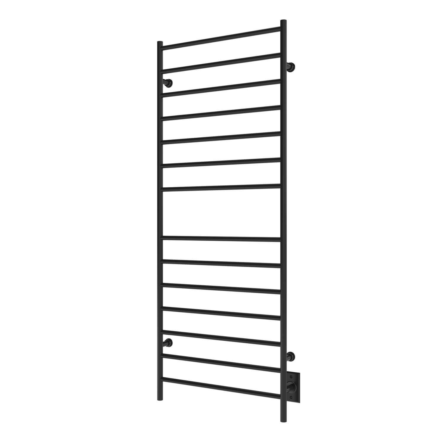 ICO Bath K4055W Kontour 24"x60" Linear Electric Hardwired Towel Warmer - Matte Black