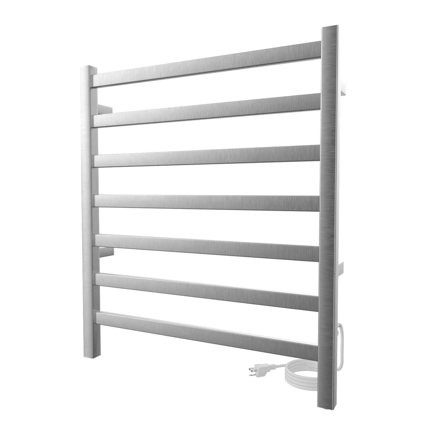 ICO Bath K6014E Kontour 24"x27" Square Electric Plug-In Towel Warmer - Brushed Nickel