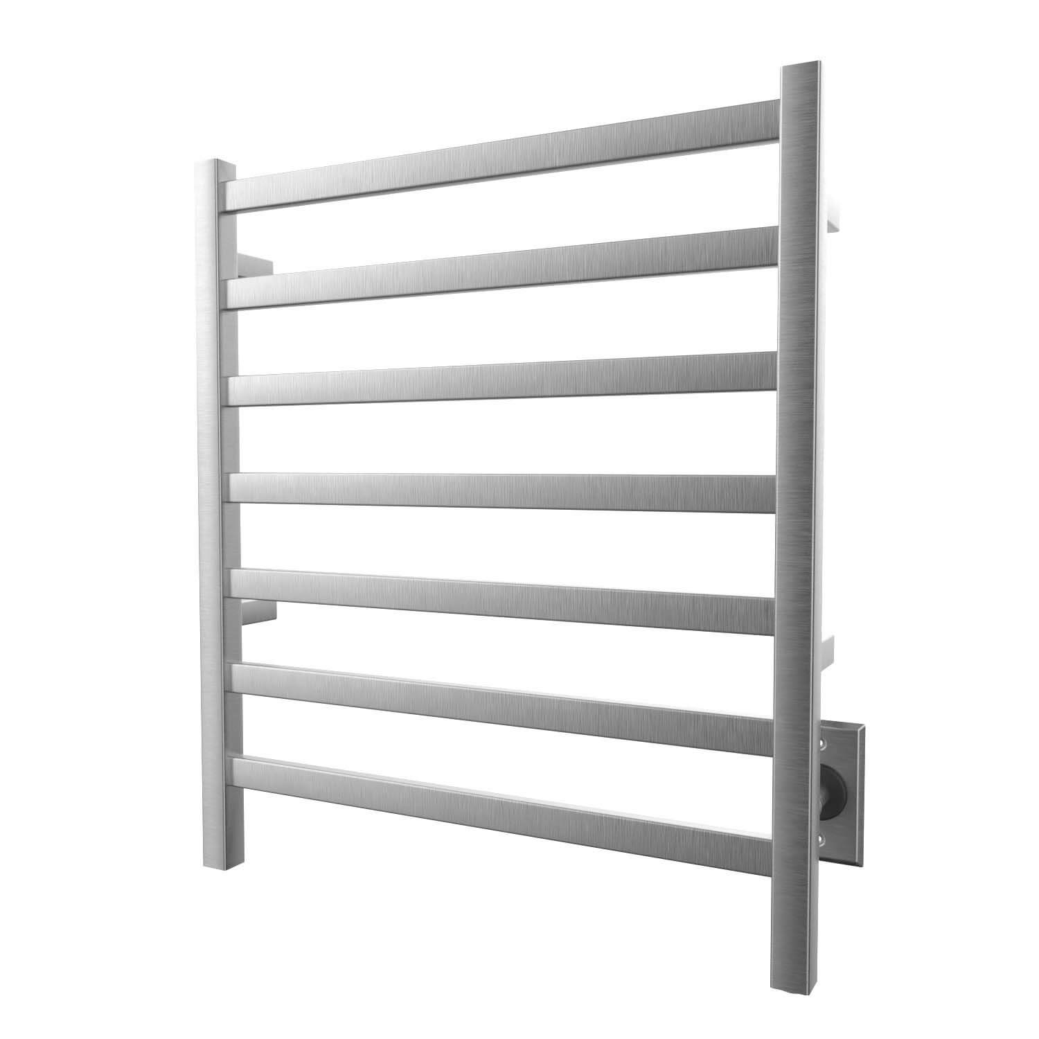 ICO Bath K6014W Kontour 24"x27" Square Electric Hardwired Towel Warmer - Brushed Nickel