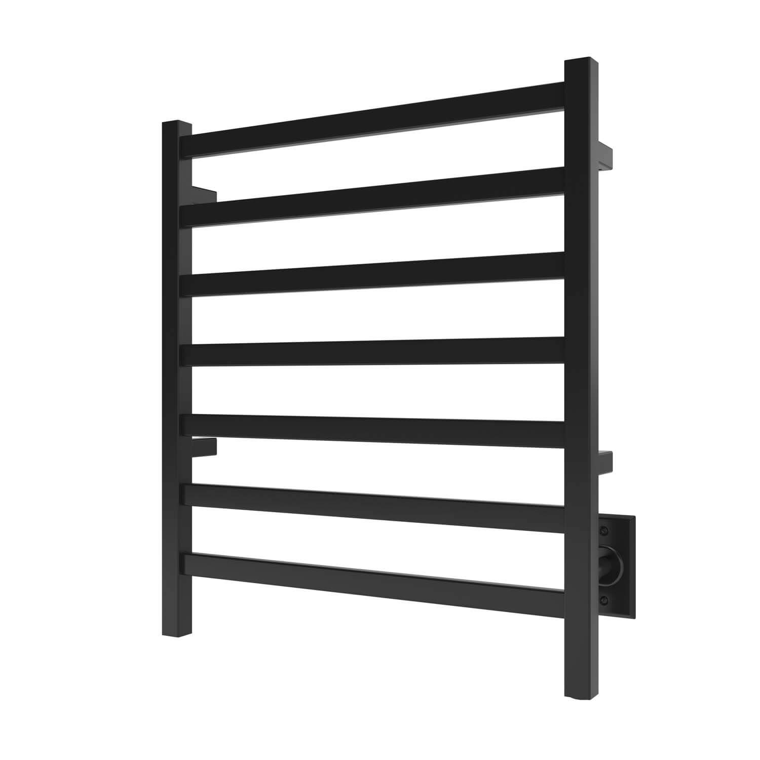 ICO Bath K6015W Kontour 24"x27" Square Electric Hardwired Towel Warmer - Matte Black