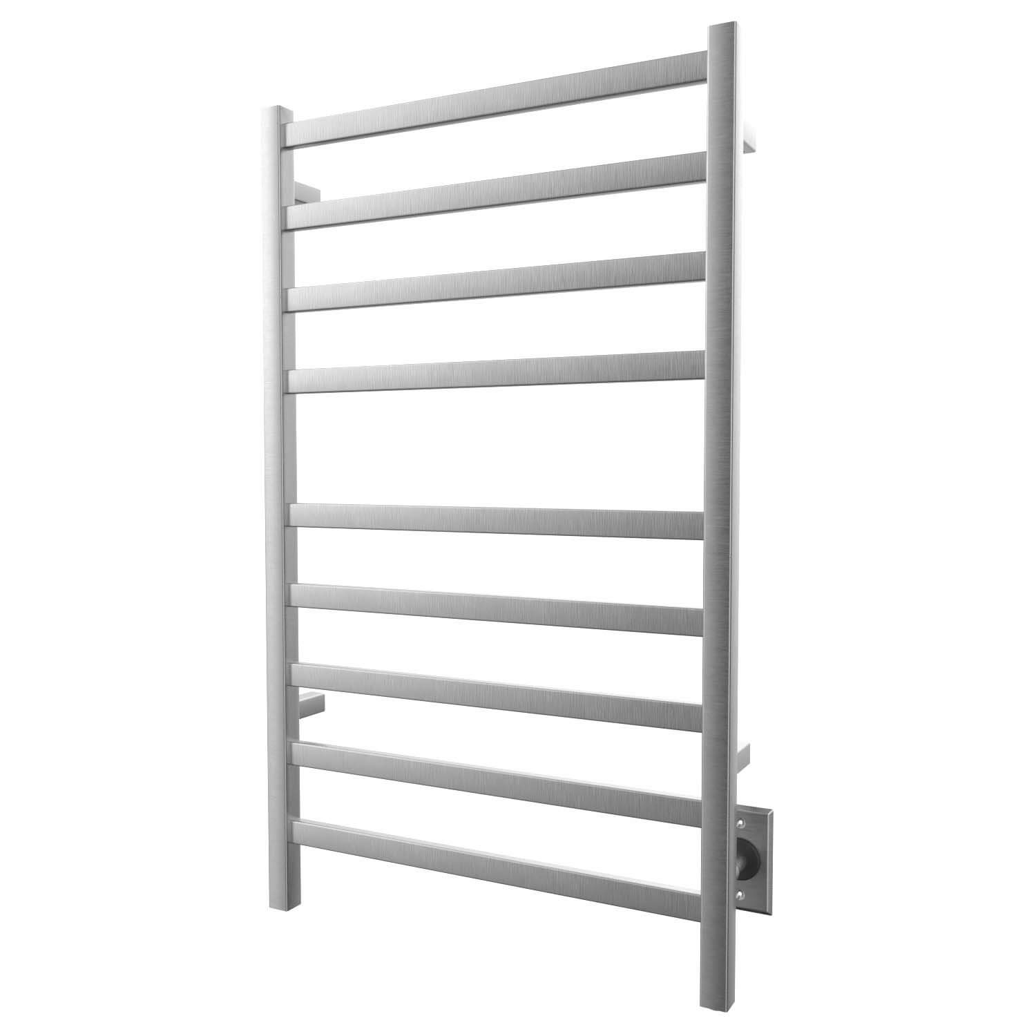 ICO Bath K6034W Kontour 24"x40" Square Electric Hardwired Towel Warmer - Brushed Nickel