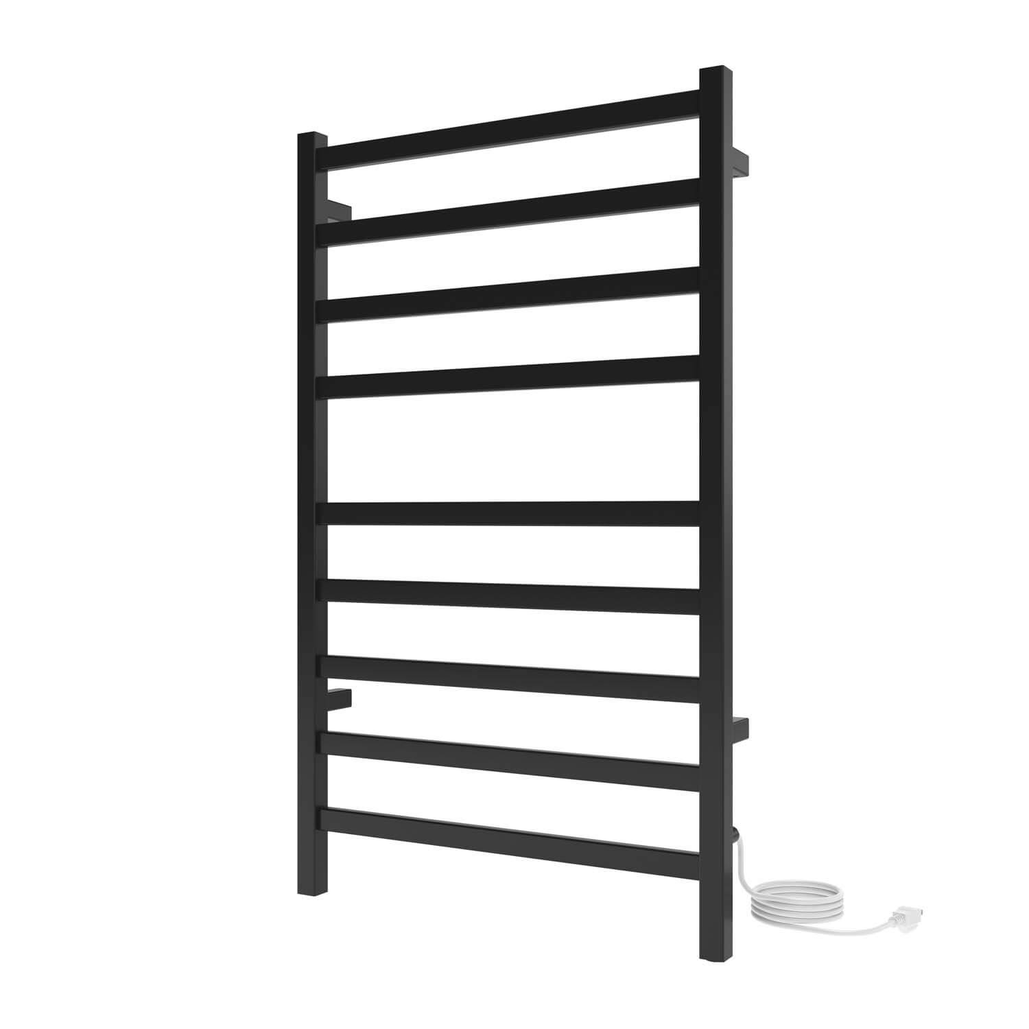 ICO Bath K6035E Kontour 24"x40" Square Electric Plug-In Towel Warmer - Matte Black