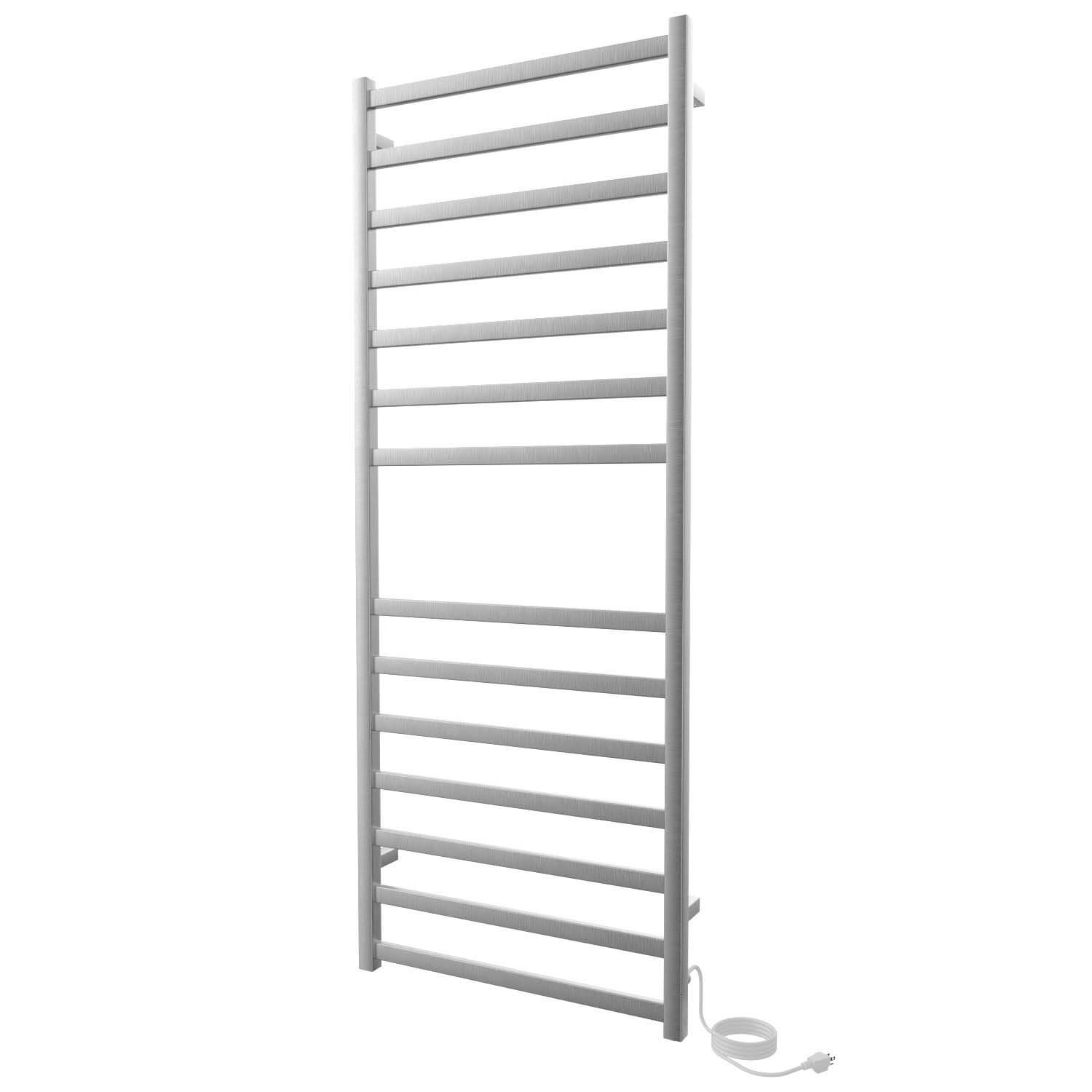 ICO Bath K6054E Kontour 24"x60" Square Electric Plug-In Towel Warmer - Brushed Nickel