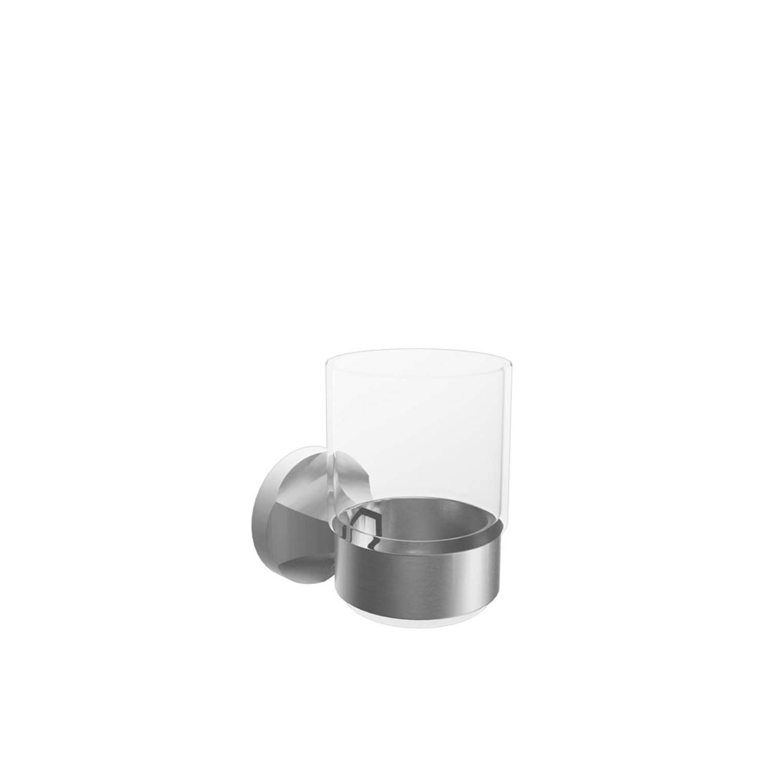 ICO Bath V2554 Magma Glass Tumbler - Brushed Nickel