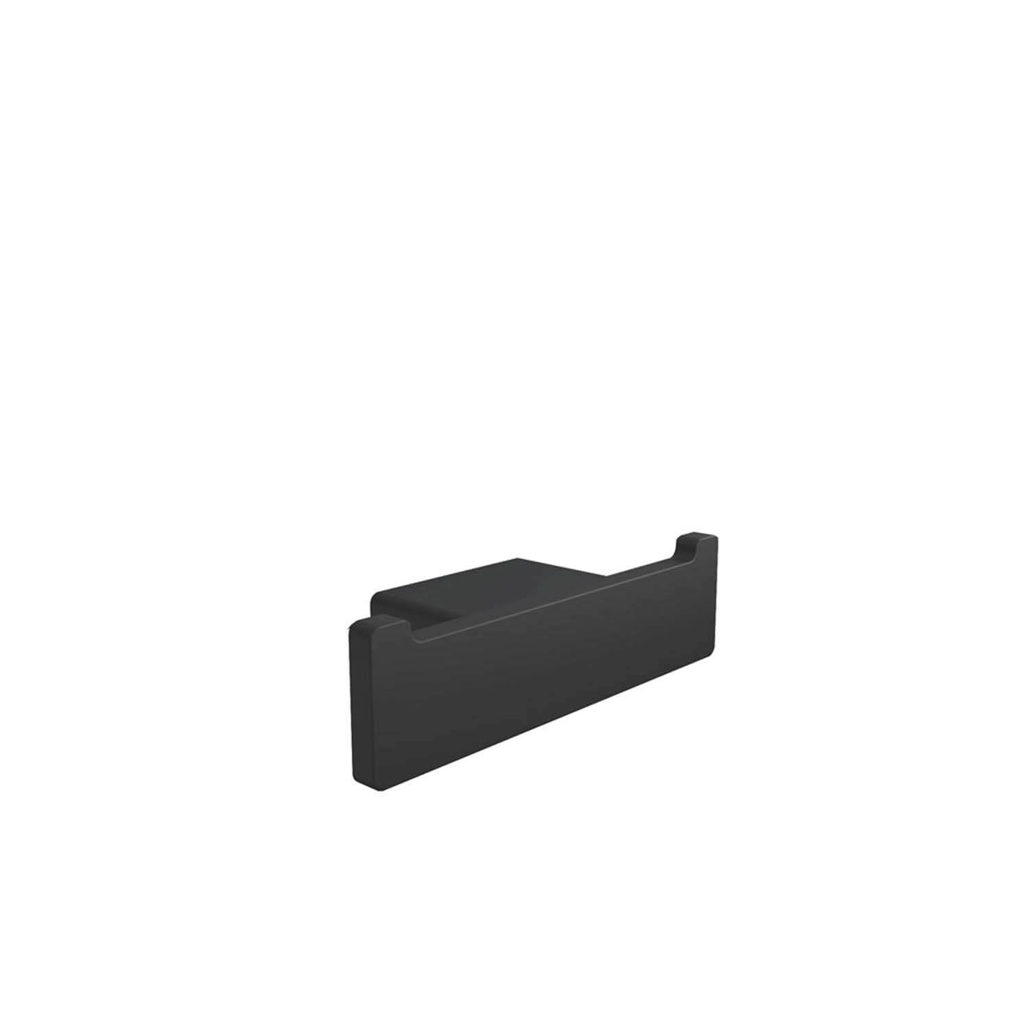 ICO Bath V3225 Cinder Double Towel Hook - Matte Black