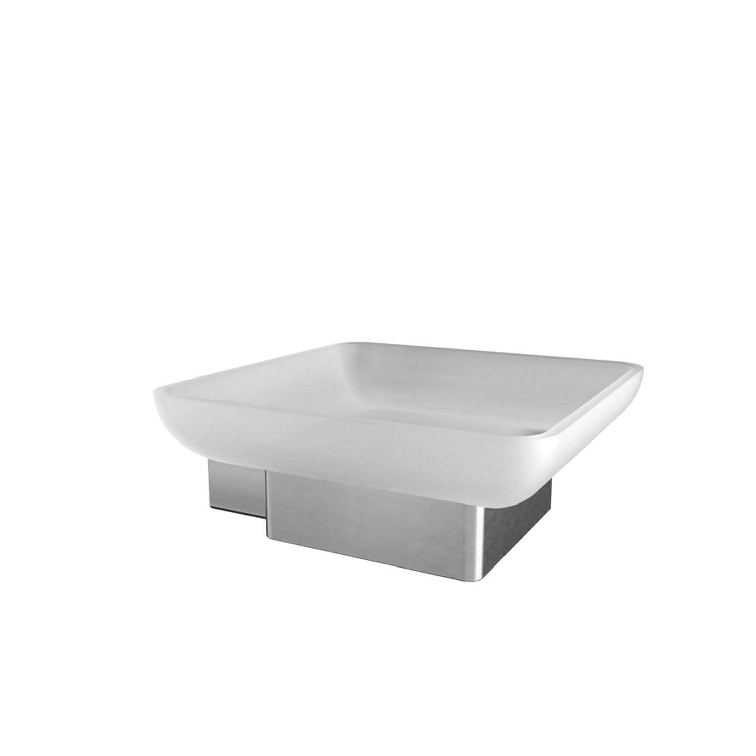 ICO Bath V3514 Cinder Soap Dish Holder - Brushed Nickel