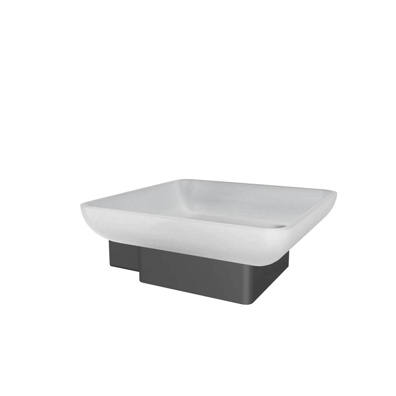 ICO Bath V3515 Cinder Soap Dish Holder - Matte Black