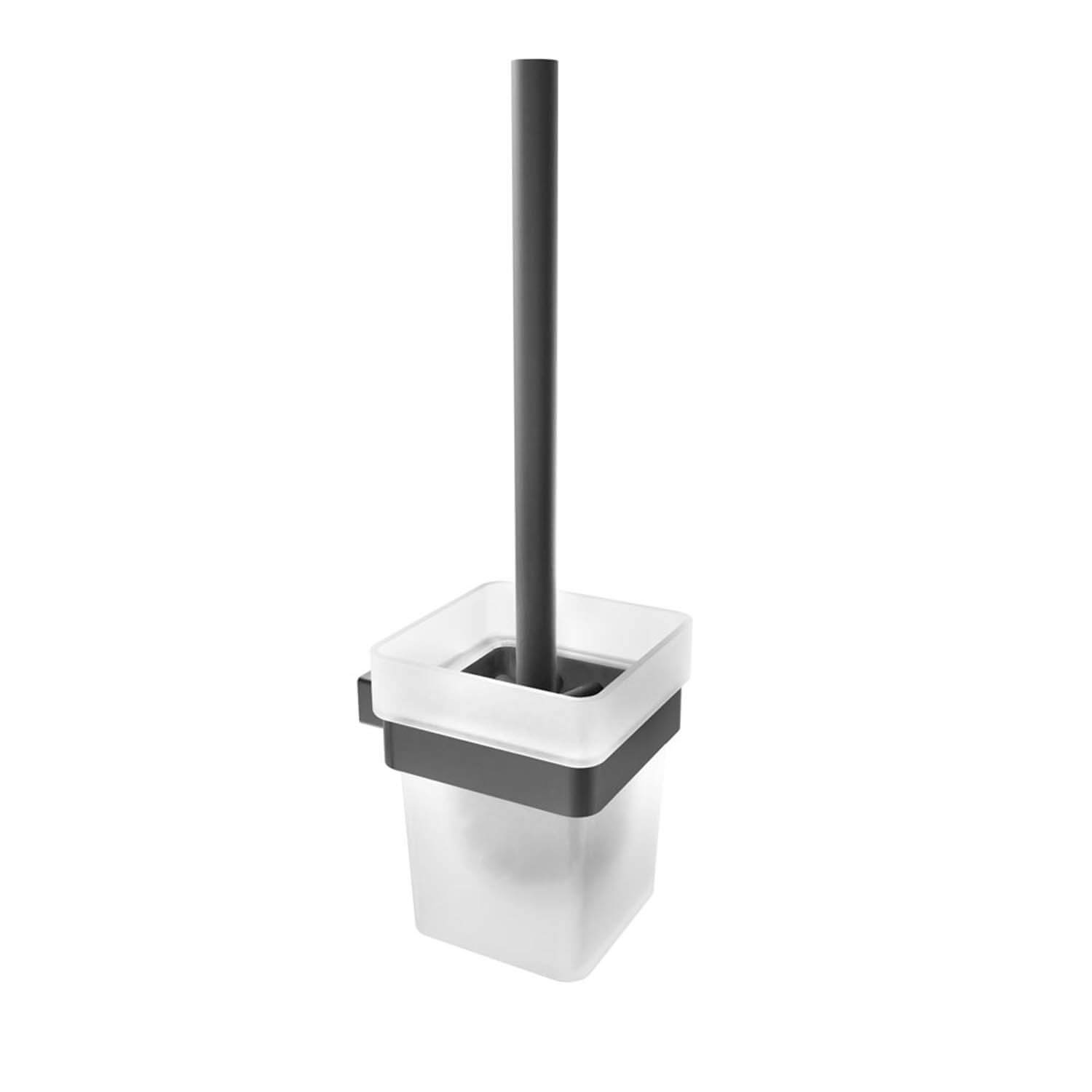 ICO Bath V3615 Cinder Wall-Mounted Toilet Brush - Matte Black