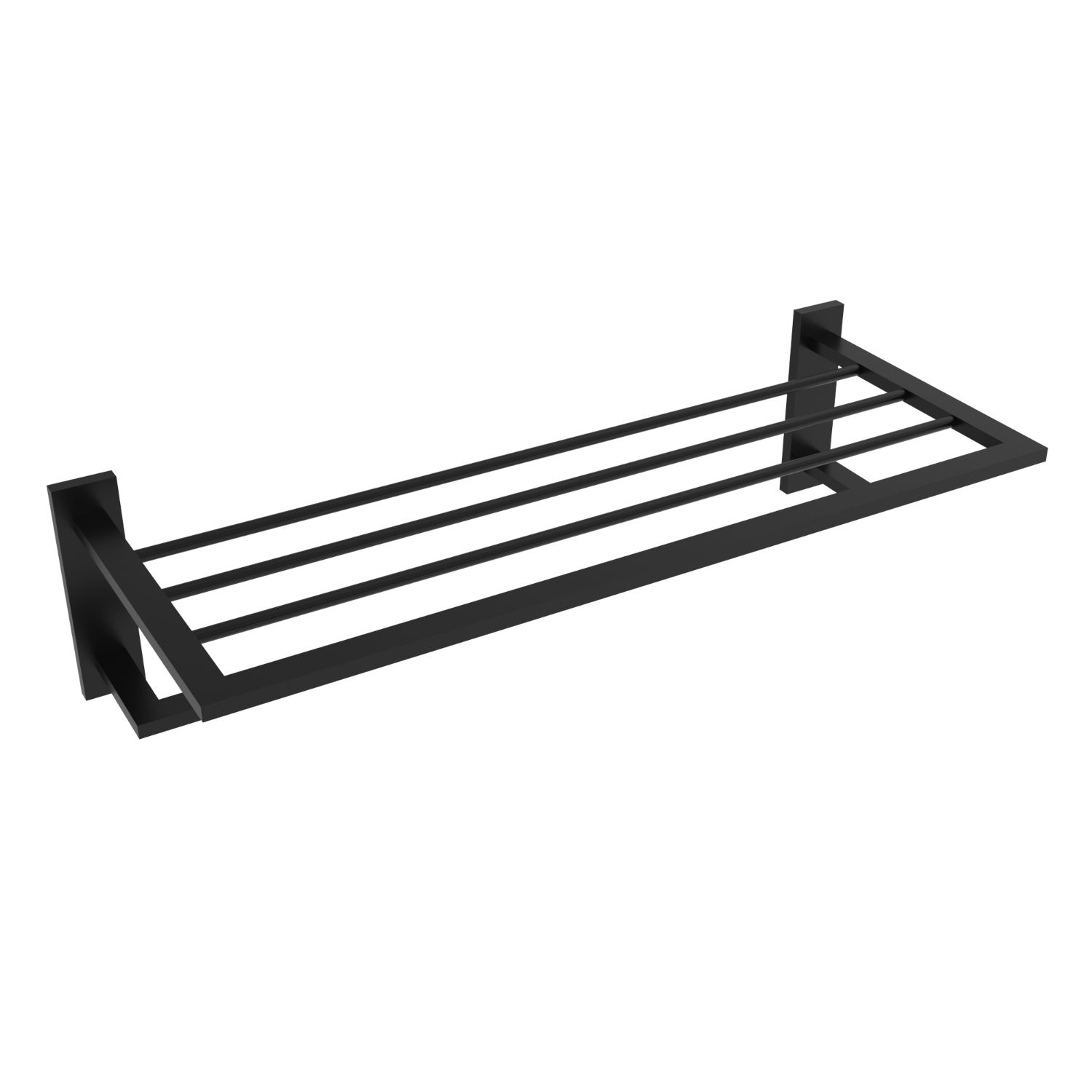 ICO Bath V3735 Cinder Double Towel Shelf - Matte Black