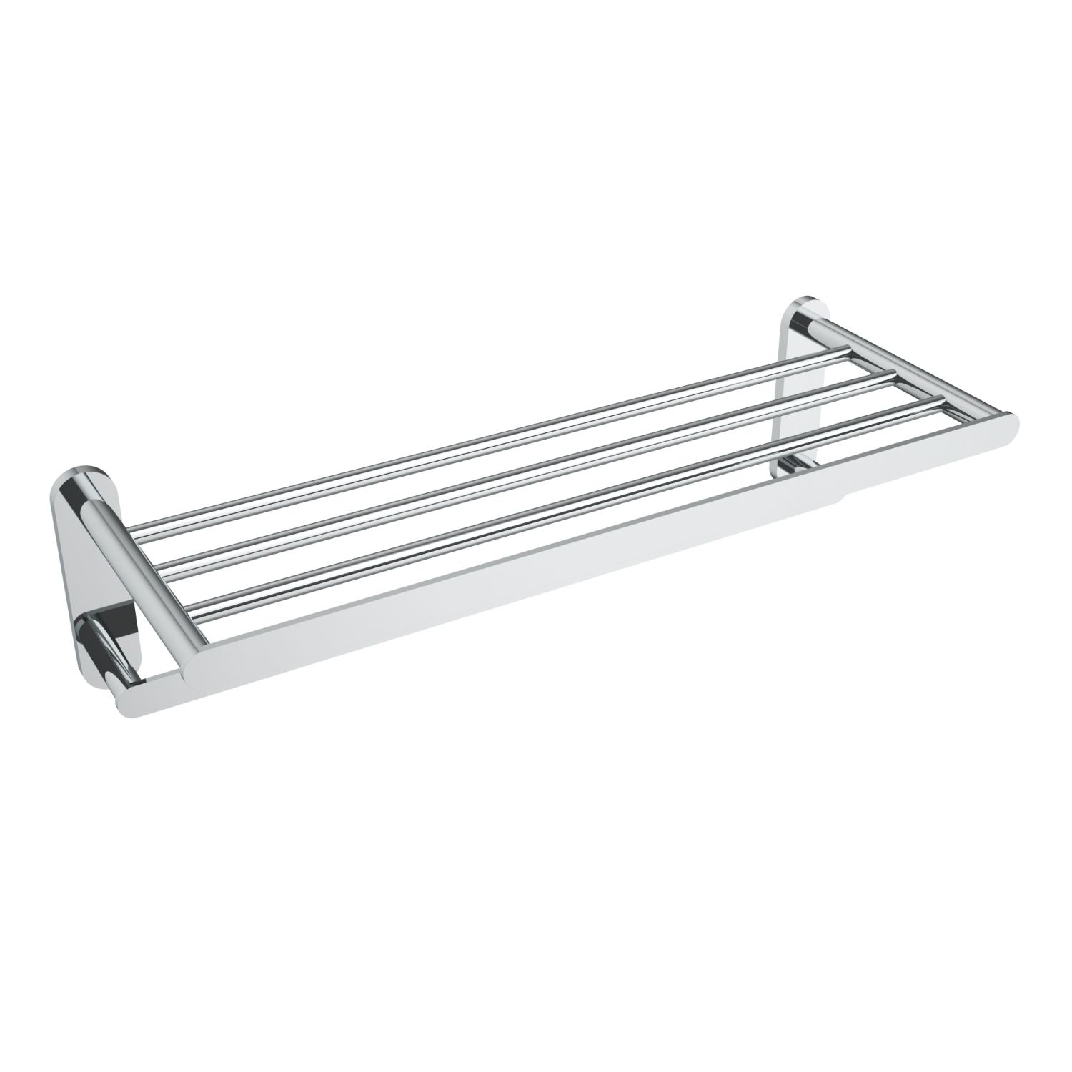 ICO Bath V4733 Flow Double Towel Shelf - Chrome