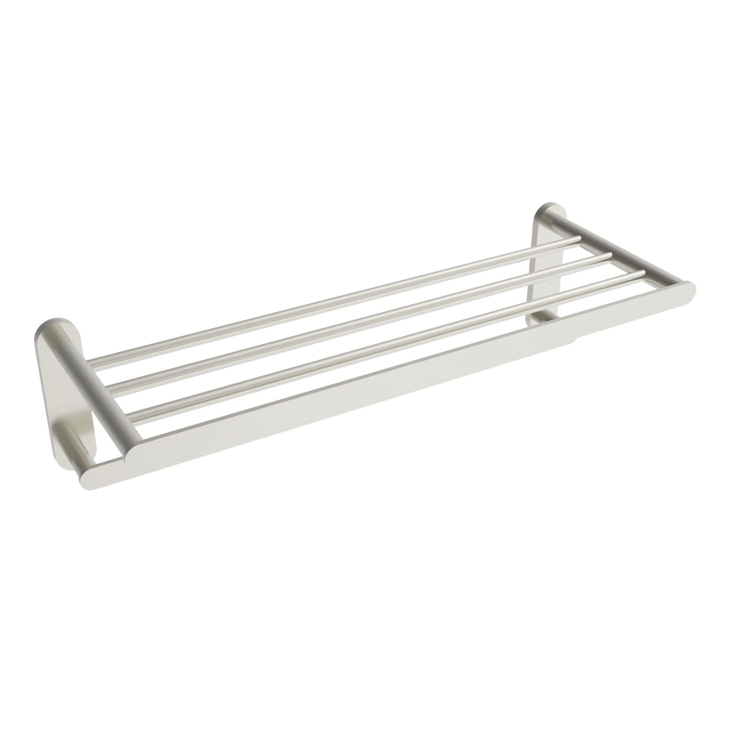 ICO Bath V4734 Flow Double Towel Shelf - Brushed Nickel